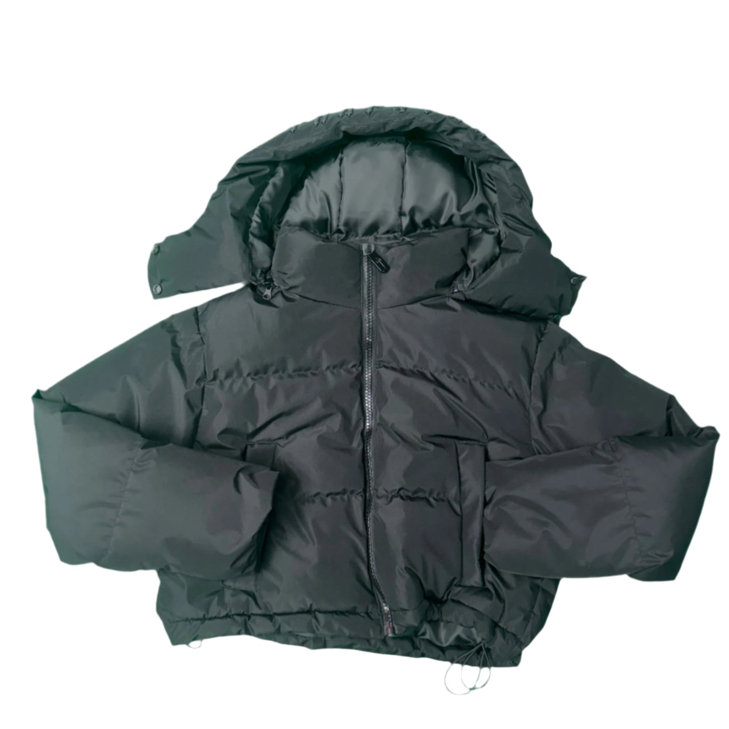 Trapstar cropped women coat black
