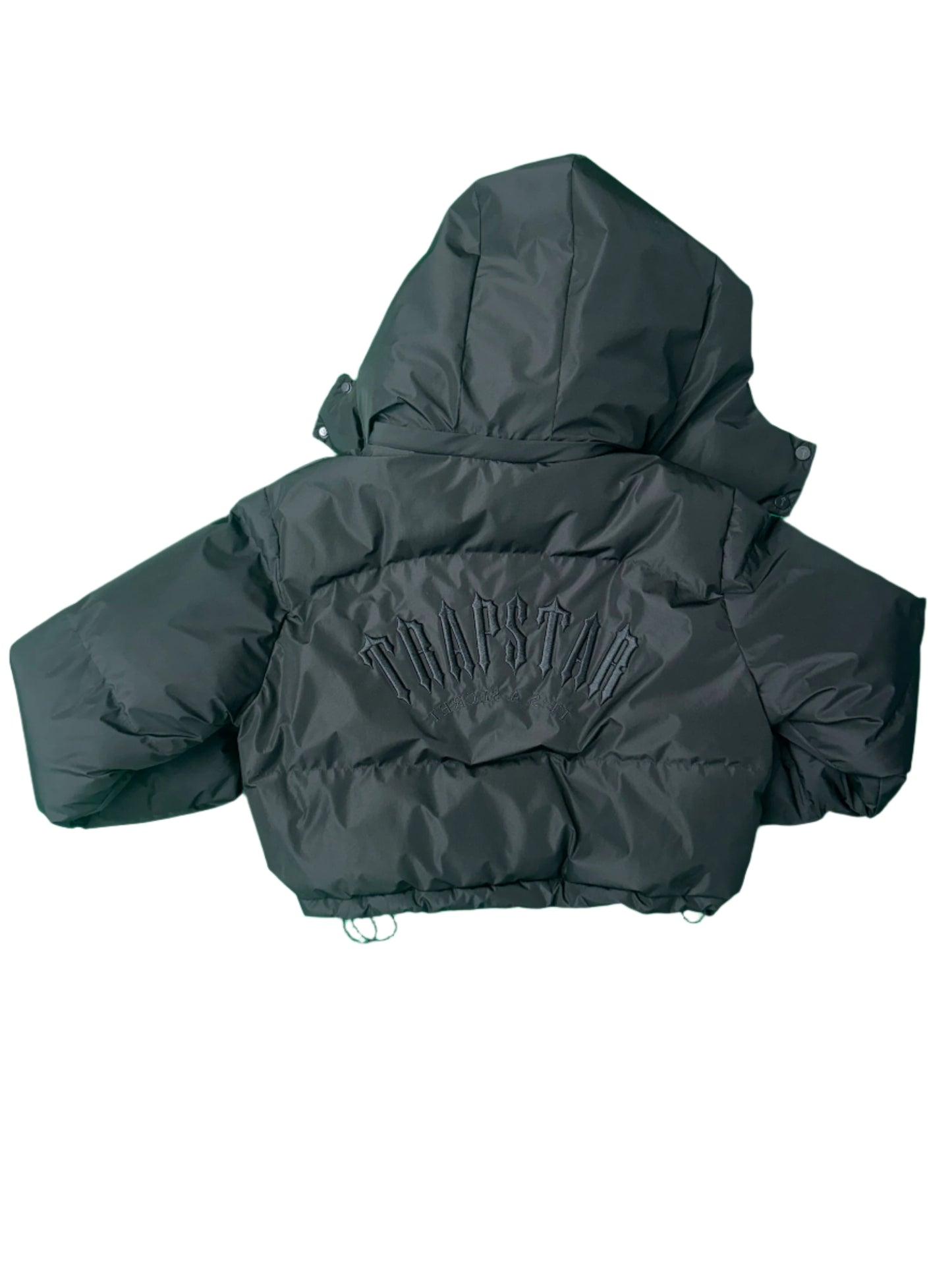 Trapstar cropped women coat black