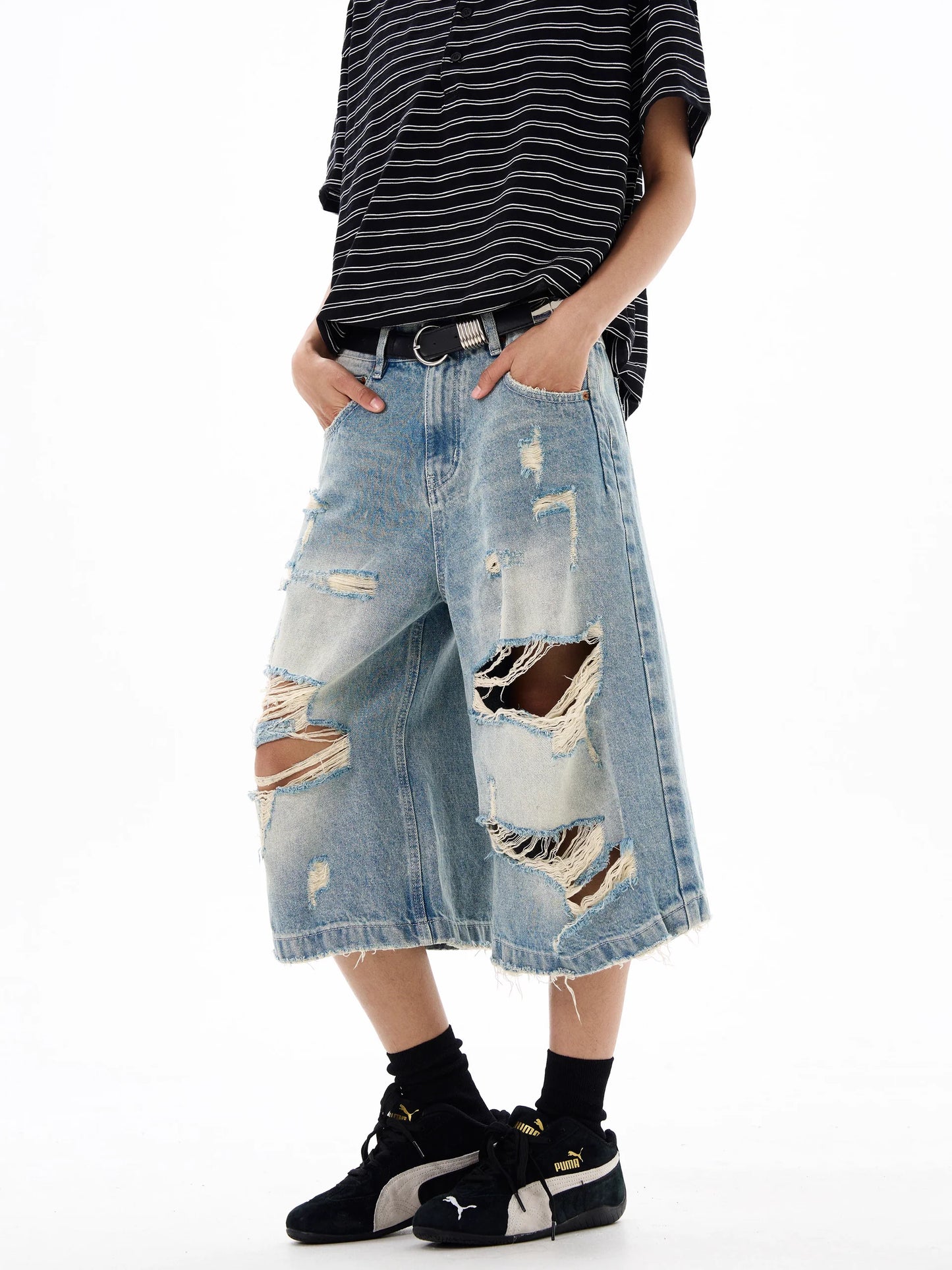 HESNTLS Baggy Jorts - Faded Blue