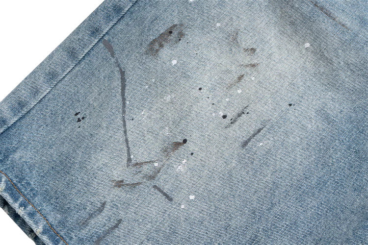 HESNTLS Classic Jorts Paint Splatter Detail