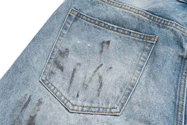 HESNTLS Classic Jorts Paint Splatter Detail