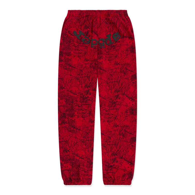 SP5DER RED OG TREE CAMO SWEATPANT