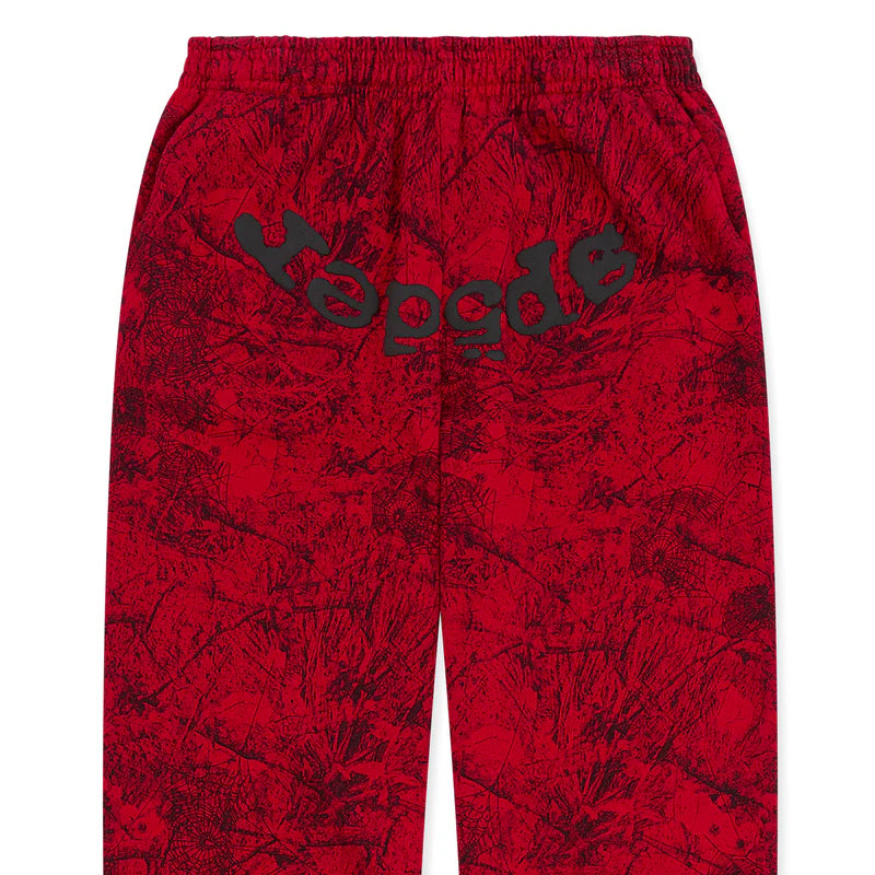 SP5DER RED OG TREE CAMO SWEATPANT
