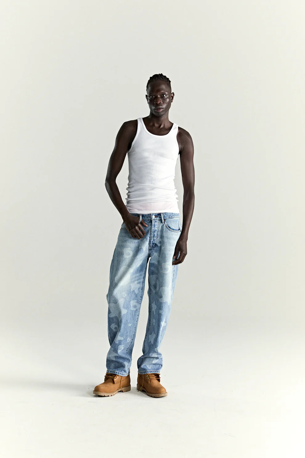 Sp5der Beluga Denim Light Blue Wash