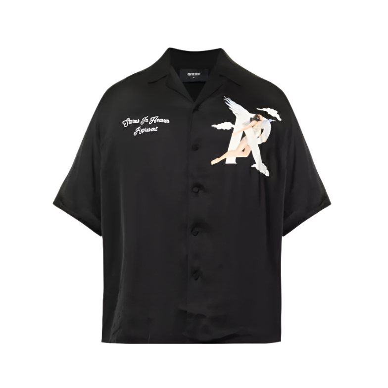 Represent Storms in Heaven Satin printed shirt