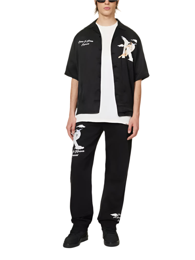 Represent Storms in Heaven Satin printed shirt 'Black'