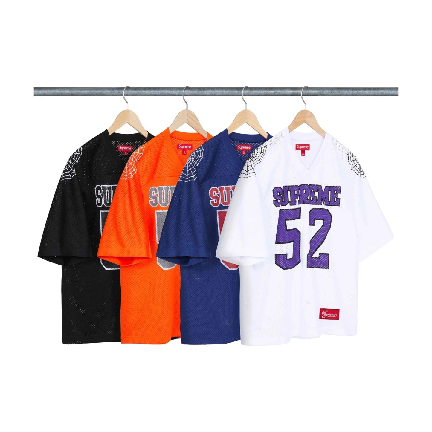 Supreme Spiderweb Football Jersey 'White'