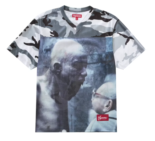 Supreme Aphex Twin Football Jersey Snow Camo