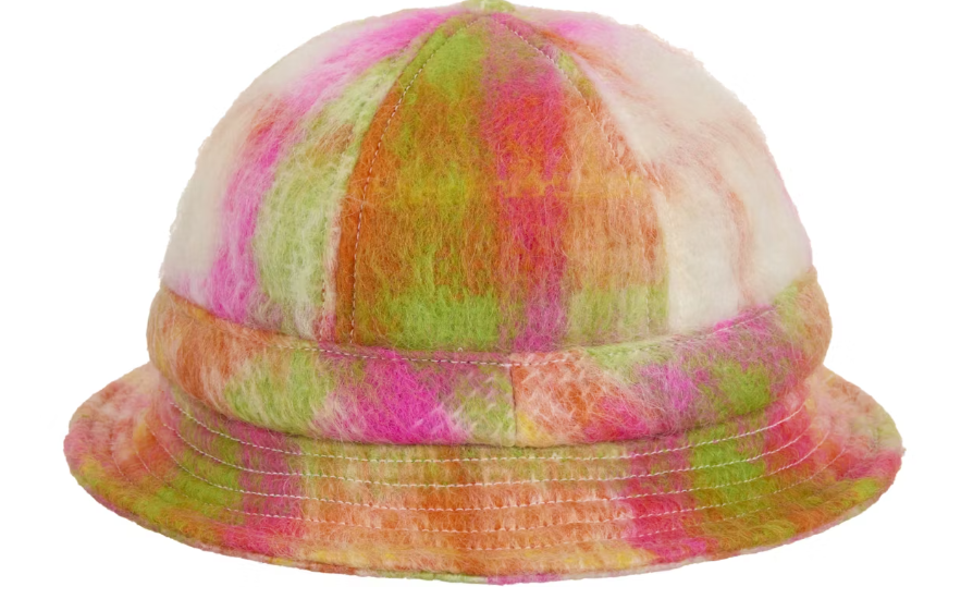 Supreme Mohair Plaid Bell Hat - Multicolor