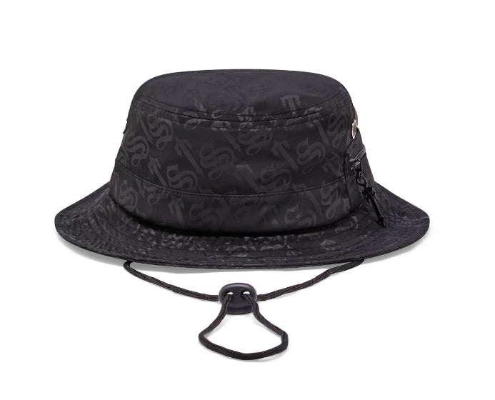 Trapstar Monogram Bucket Hat Black