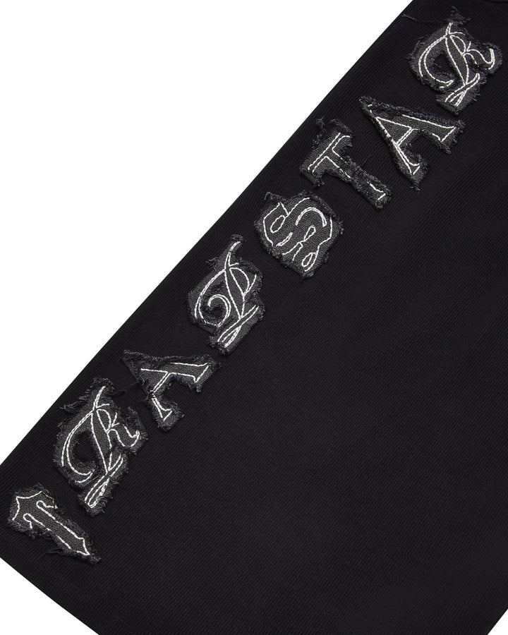 Trapstar Women's Sript Denim Applique Tank Dress Black