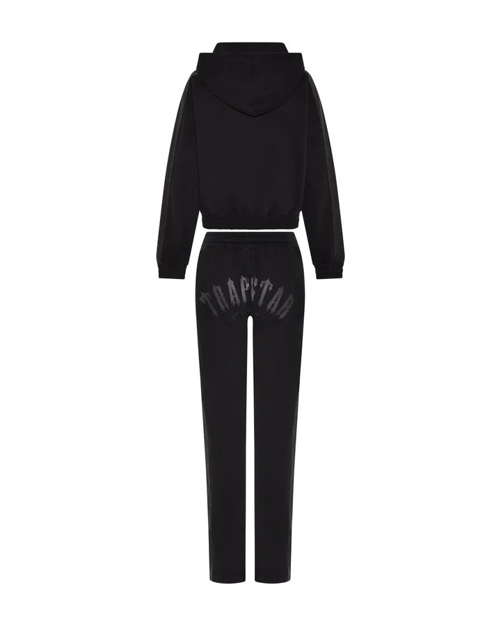 Trapstar Women's Denim Panel Deconstrcted Track Bottoms Black