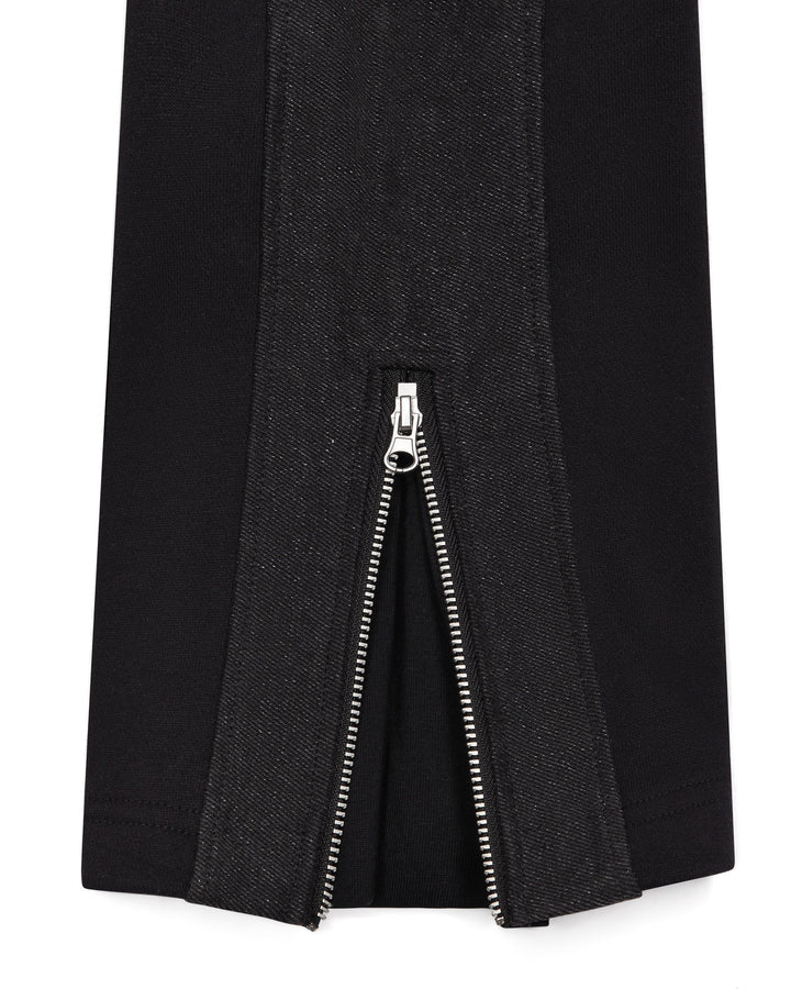 Trapstar Women's Denim Panel Deconstrcted Track Bottoms Black