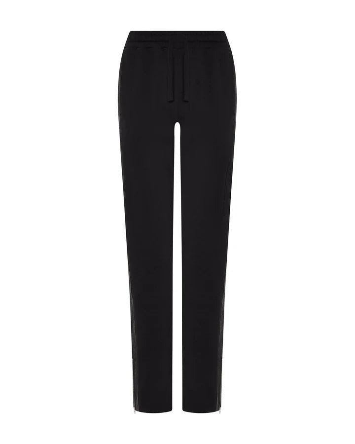Trapstar Women's Denim Panel Deconstrcted Track Bottoms Black