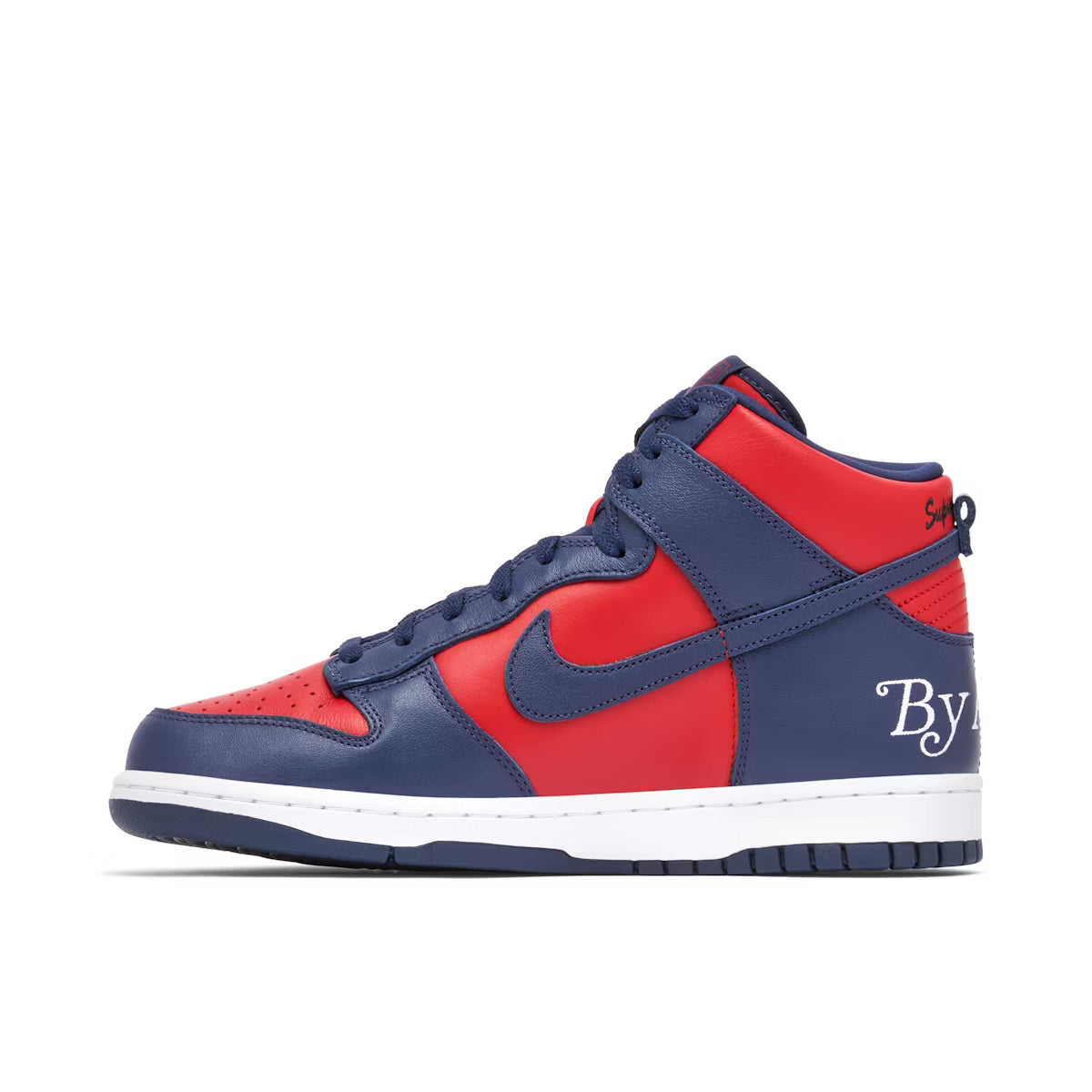Supreme x Nike SB Dunk High By Any Means 'Red Navy'