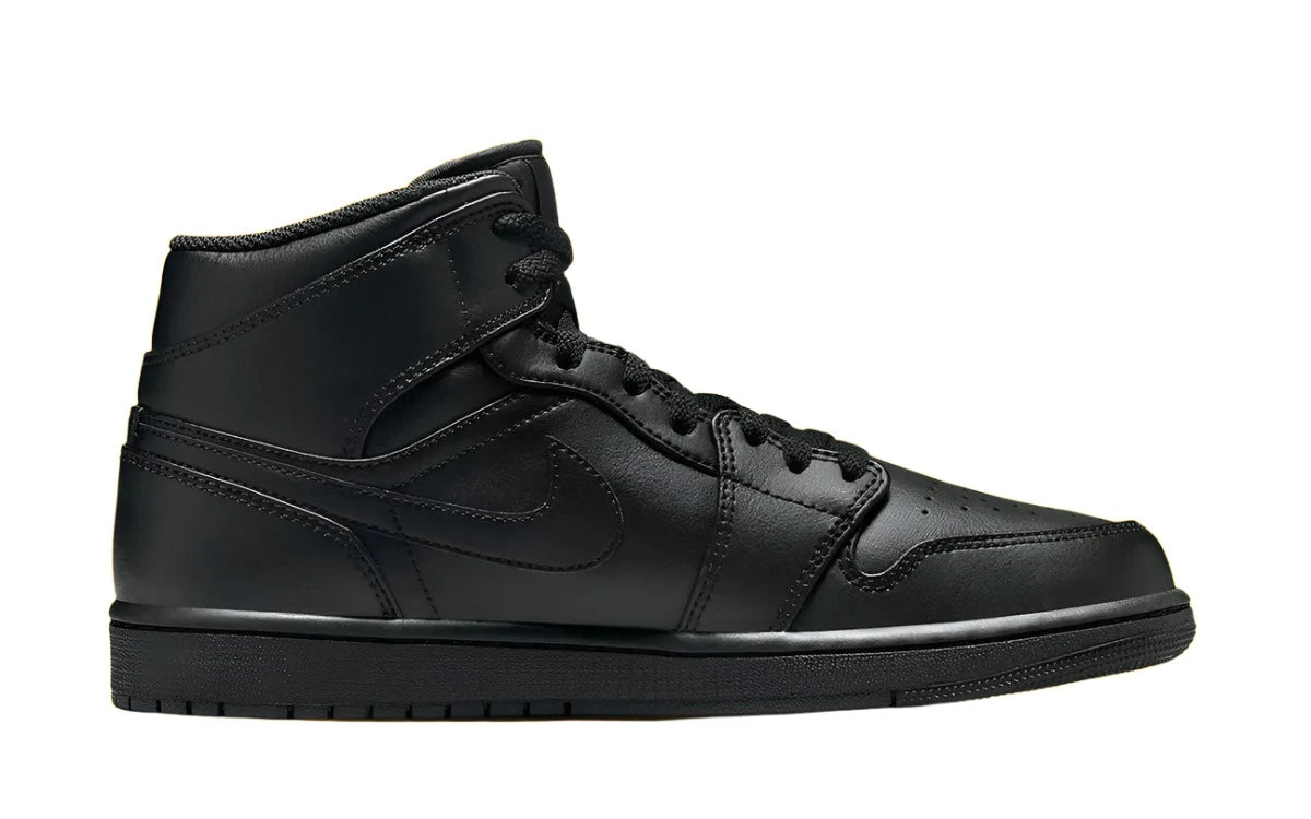 Jordan 1 mid Triple Black (GS)
