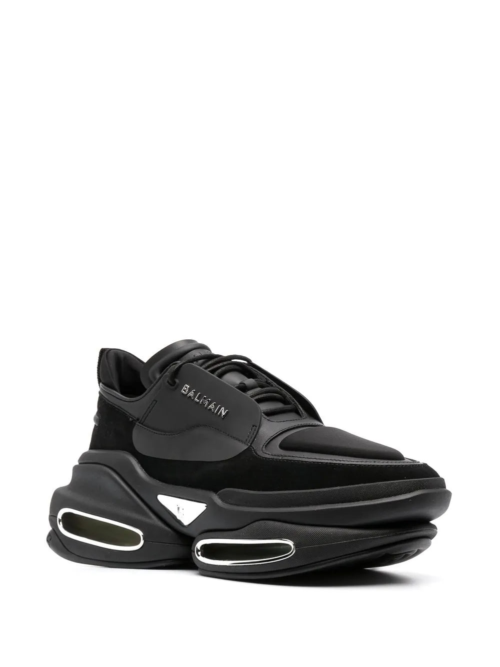 Balmain B-Bold Leather Sneakers