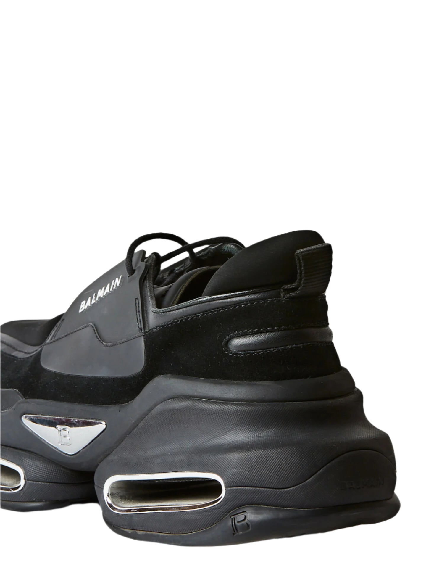 Balmain B-Bold Leather Sneakers