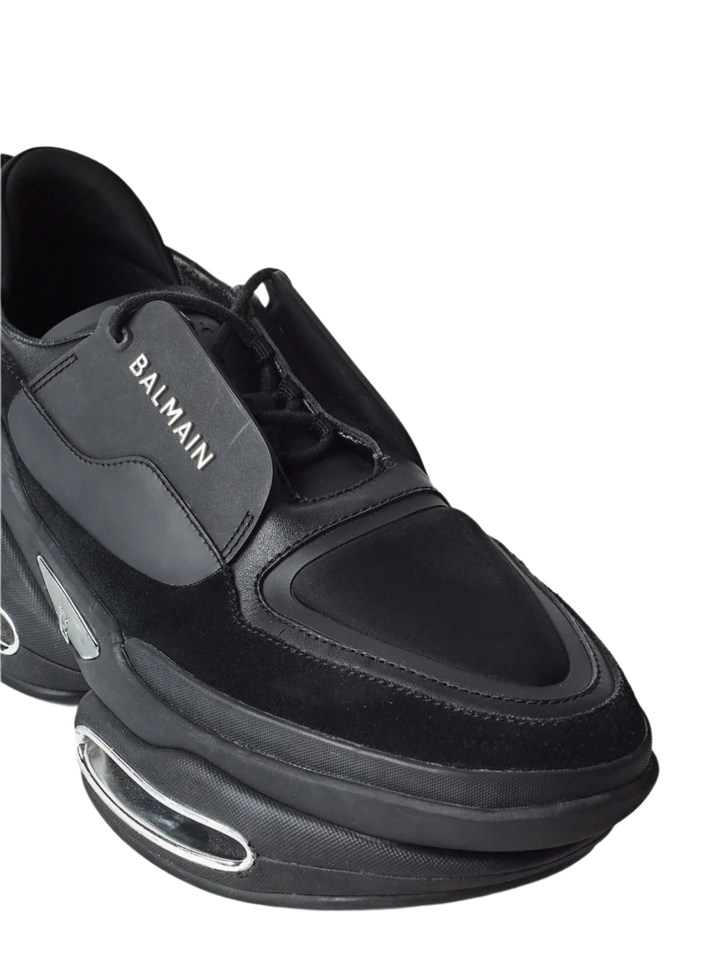 Balmain B-Bold Leather Sneakers