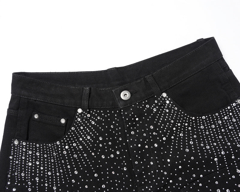 HESNTLS Classic Jorts 'Rhinstone Obsidian'