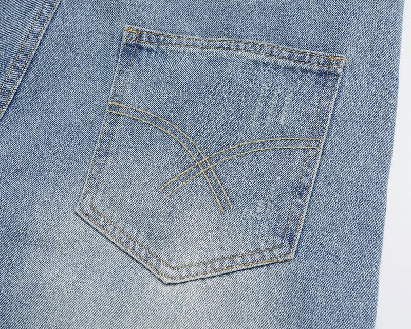 HESNTLS Denim Shorts - Pale Indigo