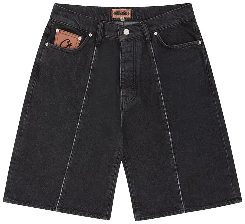 Corteiz Black denim Shorts
