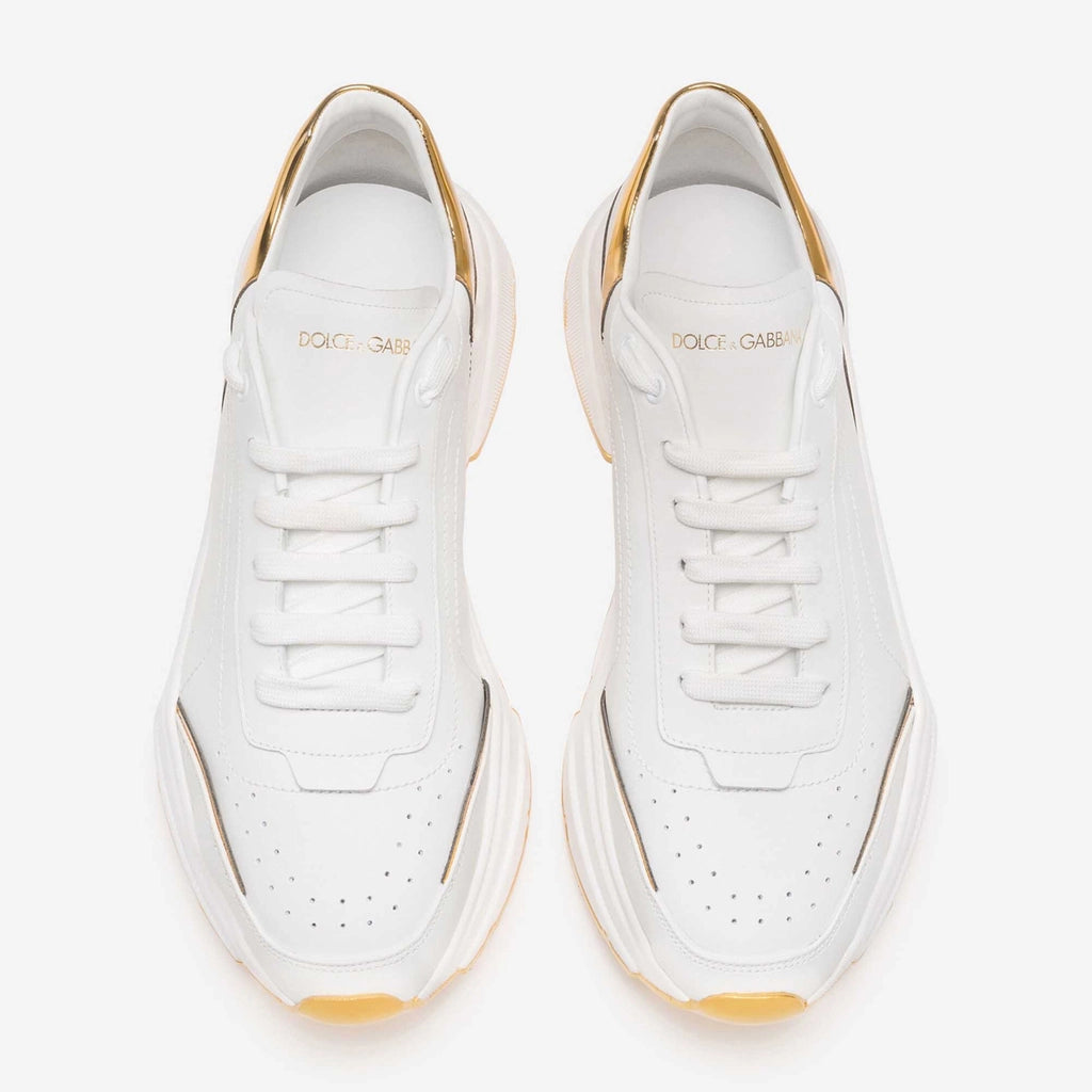 D&G Daymaster Sneakers in metallic White/Gold