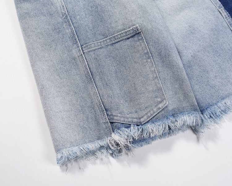 HESNTLS Denim Shorts - Pale Indigo