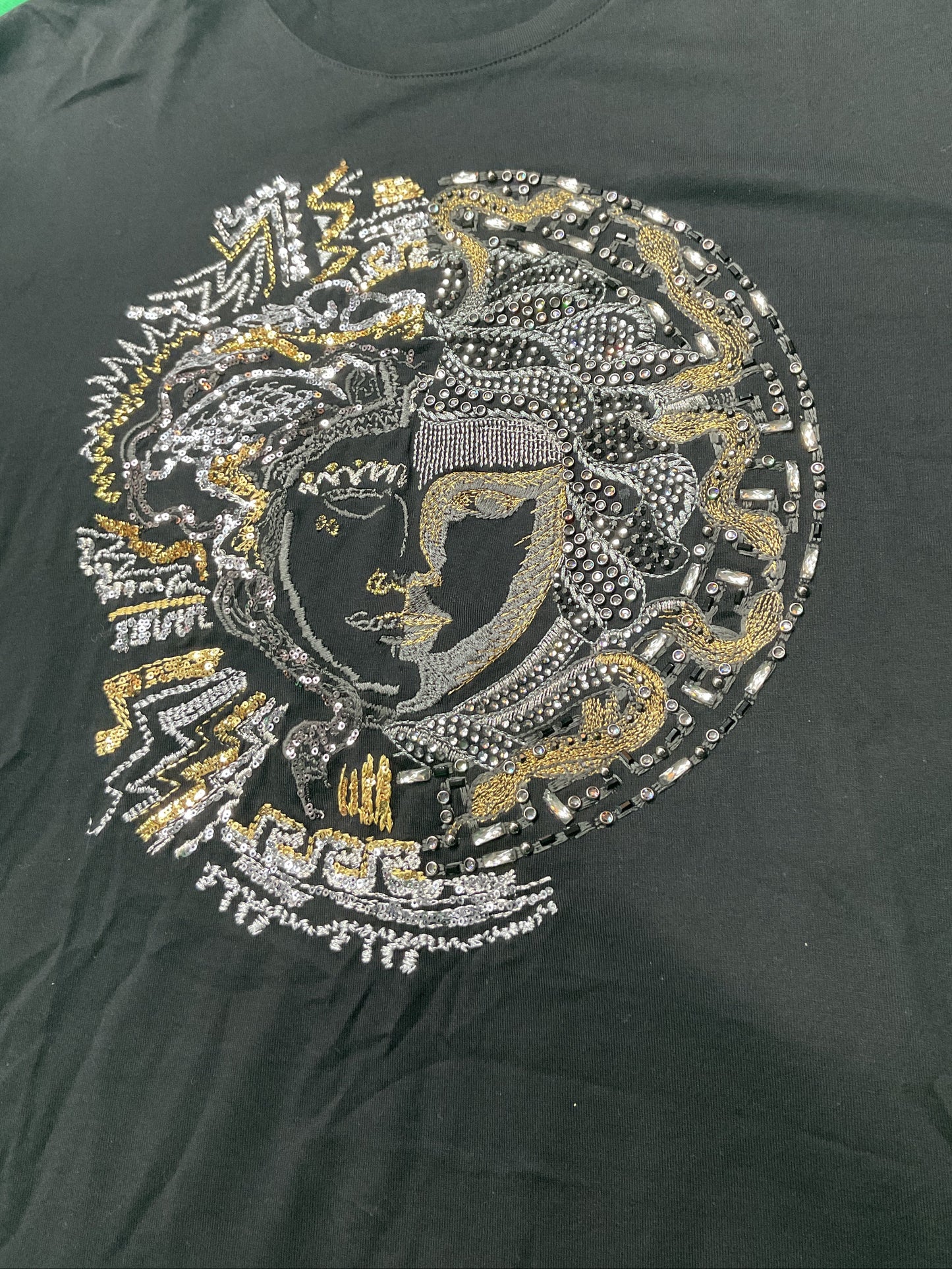 Versace gem gold logo T-shirt