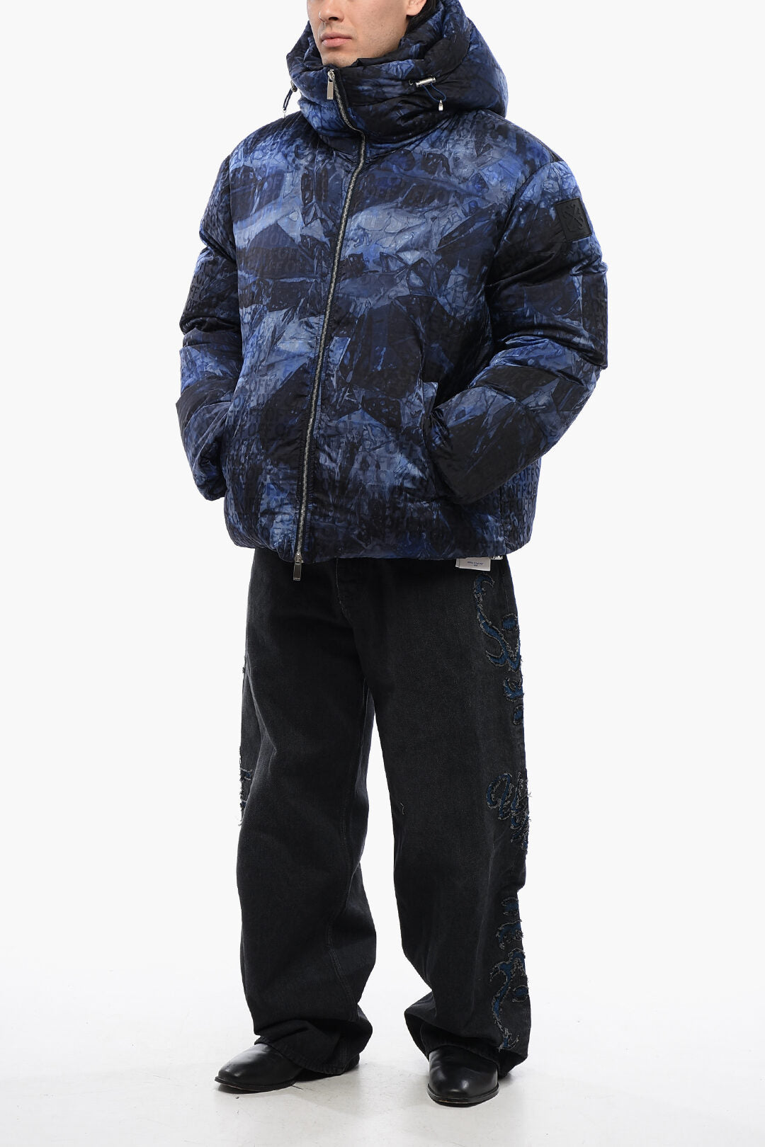 Off White Jacq Zip Puffer sn34