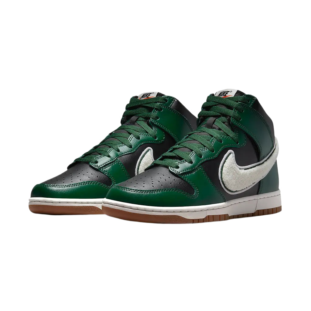 Nike Dunk High Chenille Swoosh 'Pine Green'