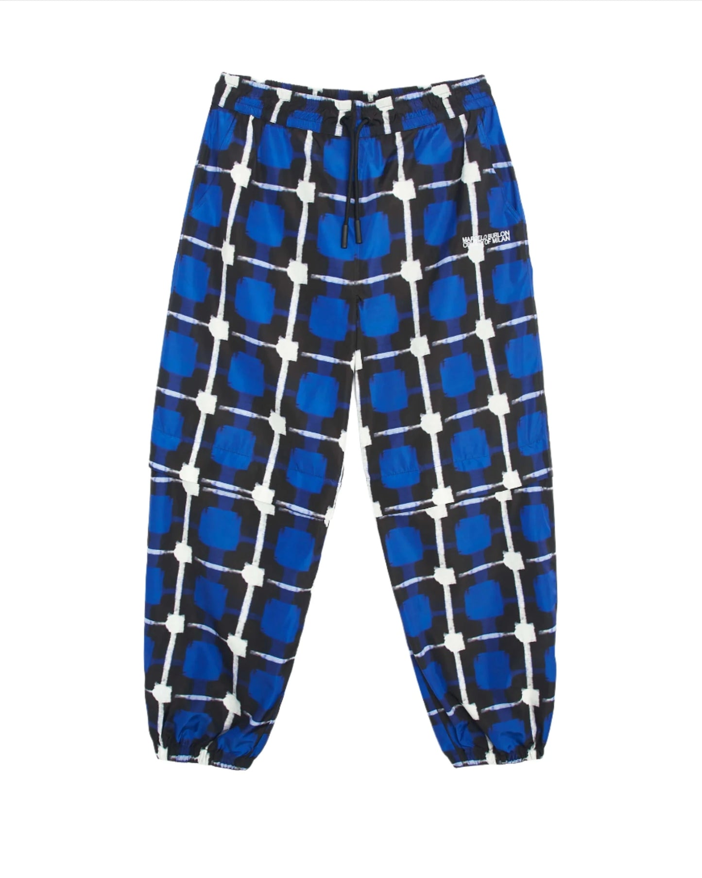 Marcelo Burlon Logo Check Nylon Men's Jogger Pants