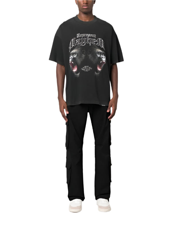 Represent Mayhem Printed Cotton T-Shirt 'Black'