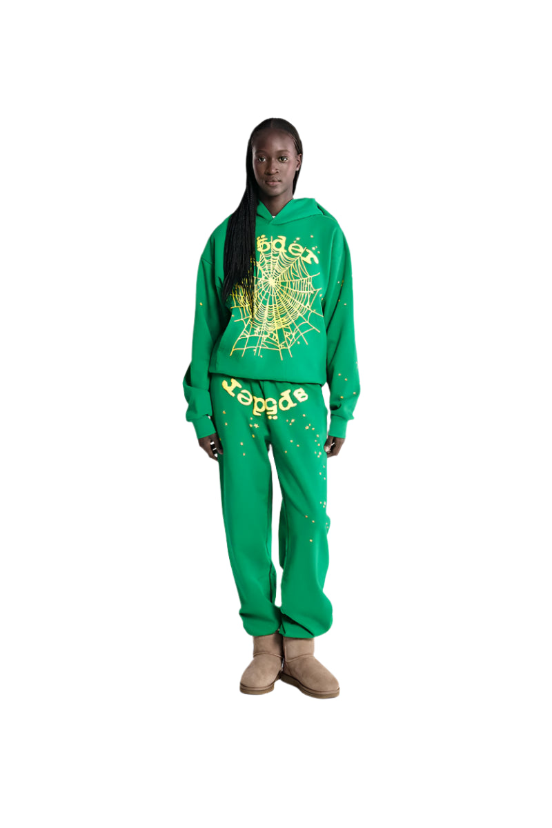 Sp5der Star OG Web V2 Hoodie 'Slime Green'