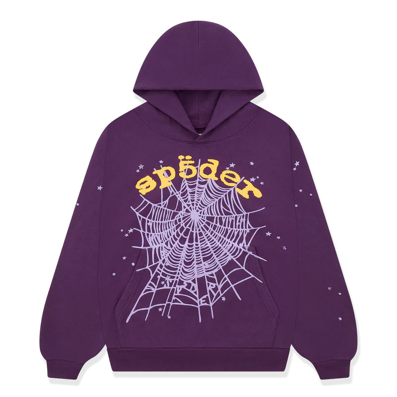 Sp5der Purple Star Og Web V2 Hoodie 'Purple'