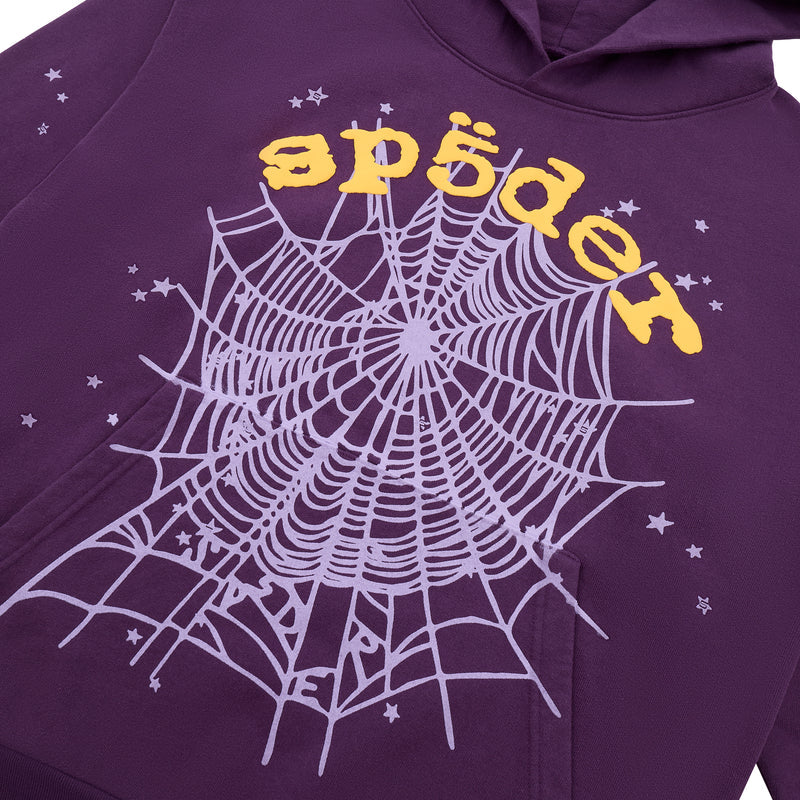 Sp5der Purple Star Og Web V2 Hoodie 'Purple'