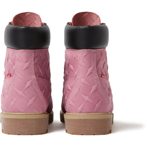 Supreme x Timberland 6 Inch Premium Waterproof Boot Embossed Diamond Plate ‘Pink’