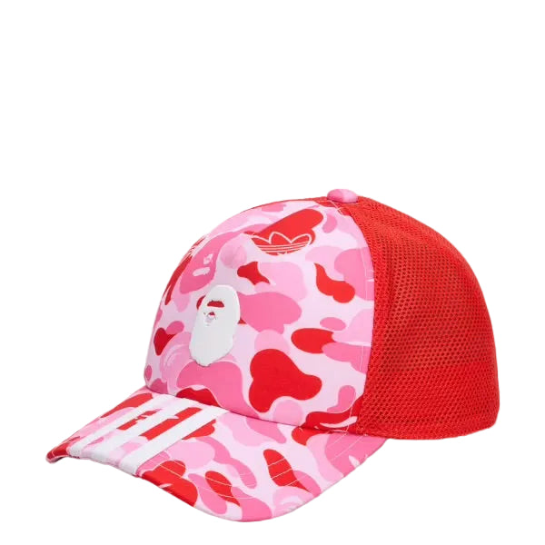 BAPE x Adidas Camo Mesh Cap ‘Pink’