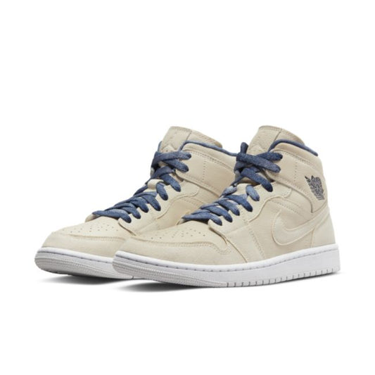 WMNS jordan 1 mid sandrift Midnight navy