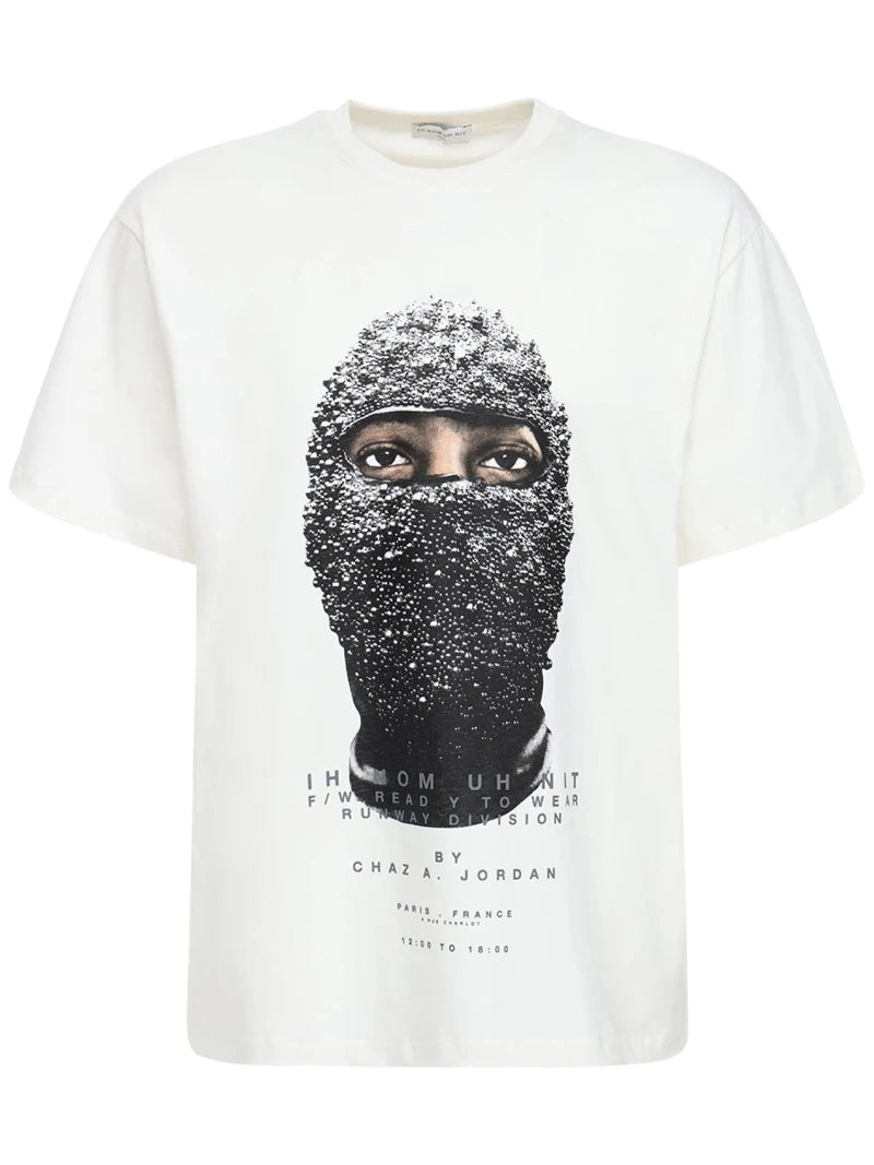 IN  NOM UH NIT MASK PRINT COTTON T-SHIRT