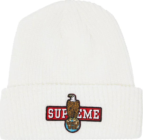 Supreme Eagle Beanie White