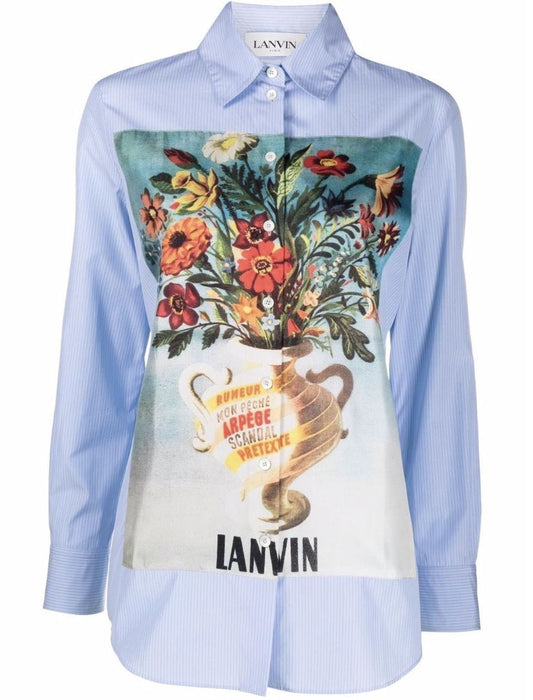 Lanvin Chemise Shirt In Blue