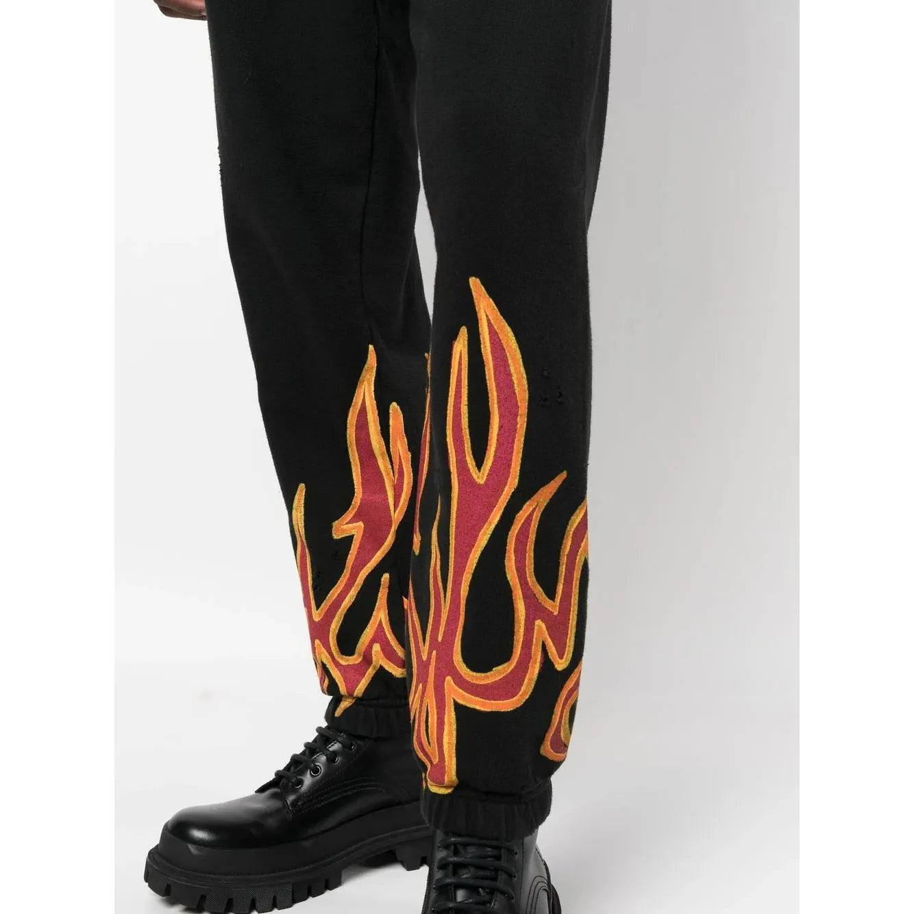 Palm Angels flame-detail track pants