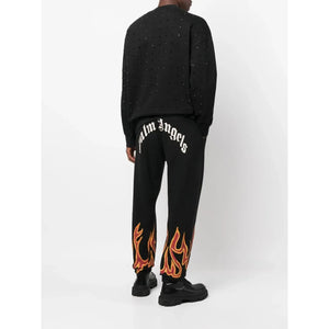 Palm Angels Flame-Detail Track Pants