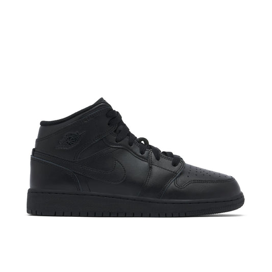 Air Jordan 1 mid Triple Black (GS)