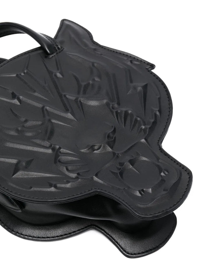 Philipp Plein Sport Tiger-Head Leather Tote Bag