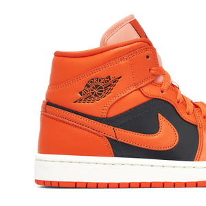 Air Jordan 1 Mid Rush Orange Crimson Bliss
