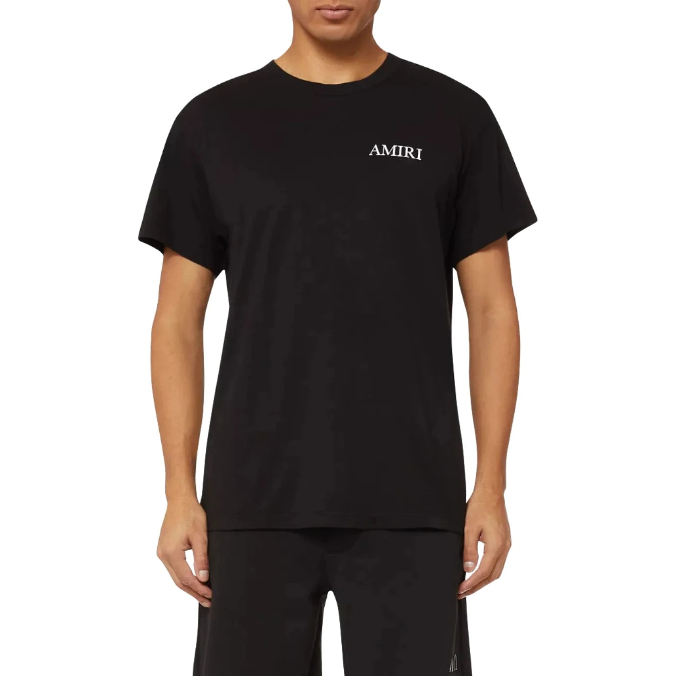 AMIRI PALM TREE PRINT BLACK T-SHIRT