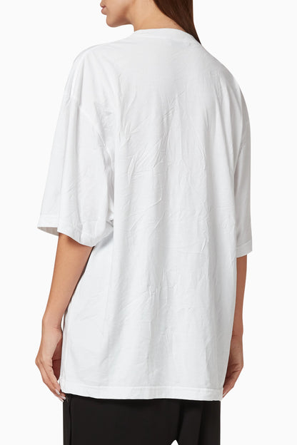 Balenciaga Languages Medium Fit Cotton T-Shirt