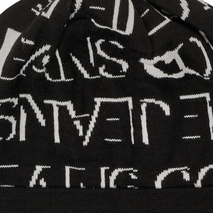 Versace Jeans Couture Black & White Knit Beanie